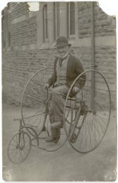 A man on a bike