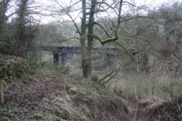 The east side of the Welsh Bicknor Bridge (03-01-2011)