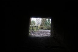 The view south out of the Welsh Bicknor pill box (03-01-2011)