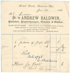Andrew Baldwin receipt