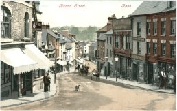 A postcard of Broad Street