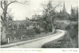 View of Ross from the lower part of Wye Street