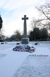 War Memorial in the snow